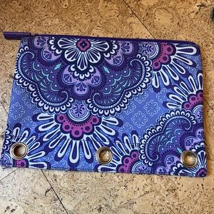 Vera Bradley Lilac Tapestry Zipper Pouch